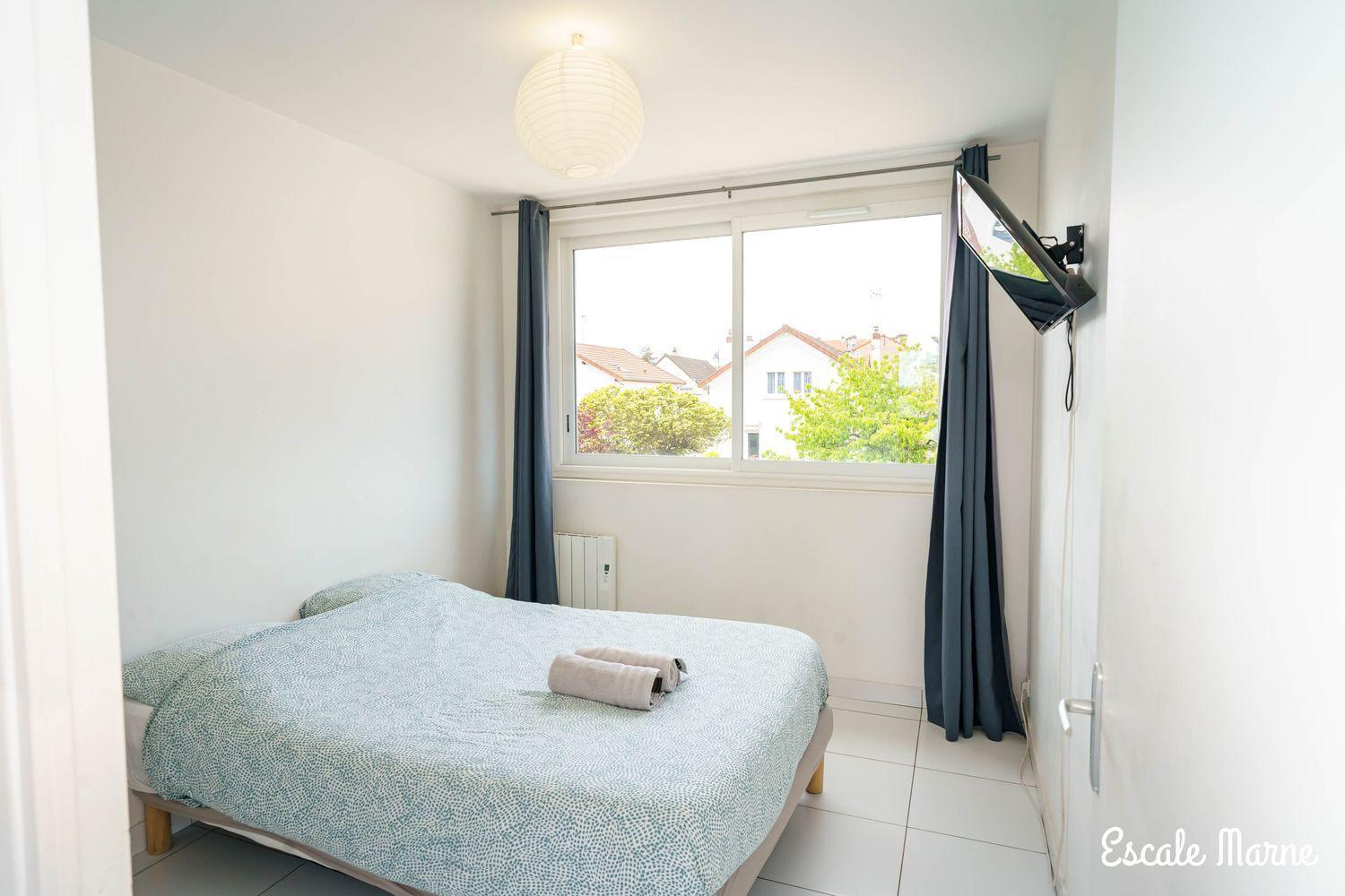 Escale-Marne Fr - 102 - Free Parking - Free Luggage Storage - All Equipped - Linen Included - Washing Machine - 10Mn Walk Metro 8 - Rer A - Panoramic View - From 1 To 4 Guests 迈松阿尔福 外观 照片